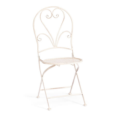 Стул Love Chair (PL08-11140) стальной сплав, античный белый, 40х47,5х94 см