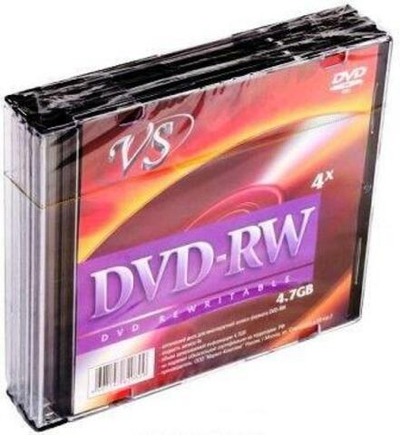 Диск VS DVD-RW 4,7 GB 4x SL/5