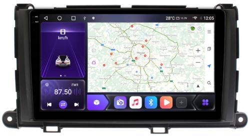 Магнитола для Toyota Sienna 3 2010-2014 - Kuberg OL-9695 QLed+2K, Android 12, Быстрая, CarPlay, 4G SIM-слот