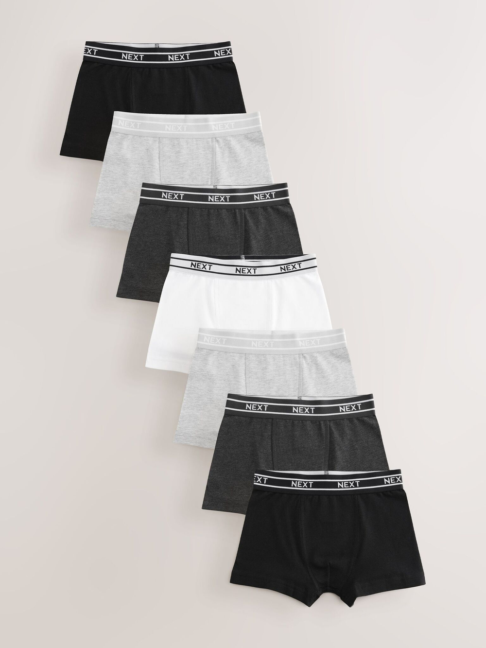 Трусы для мальчика Next AA7-498, 7 шт., Серый, Черный, Белый