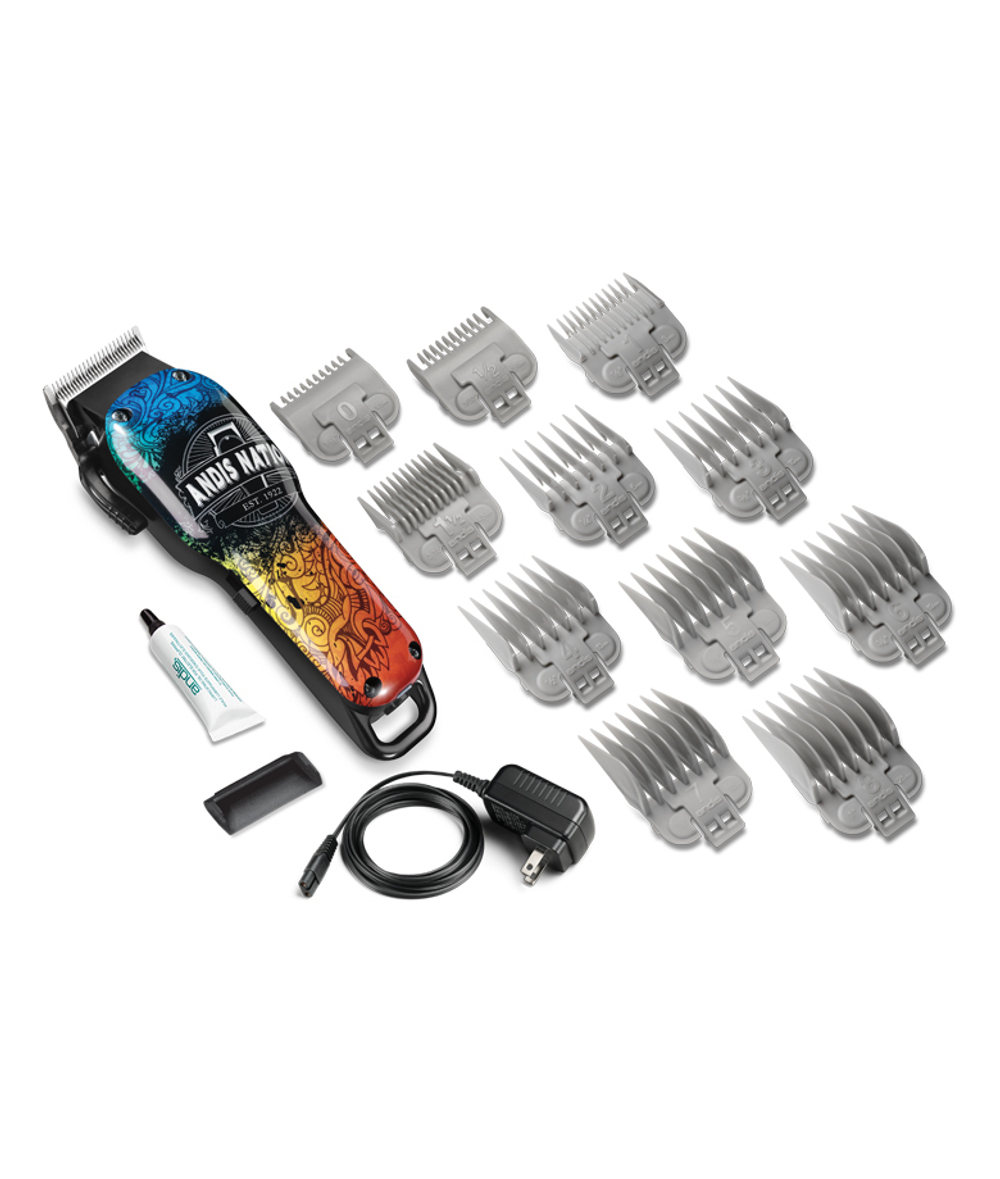 Машинка для стрижки Andis Cordless UsPro Fade, аккум/сетевая, 5 насадок, разноцветная