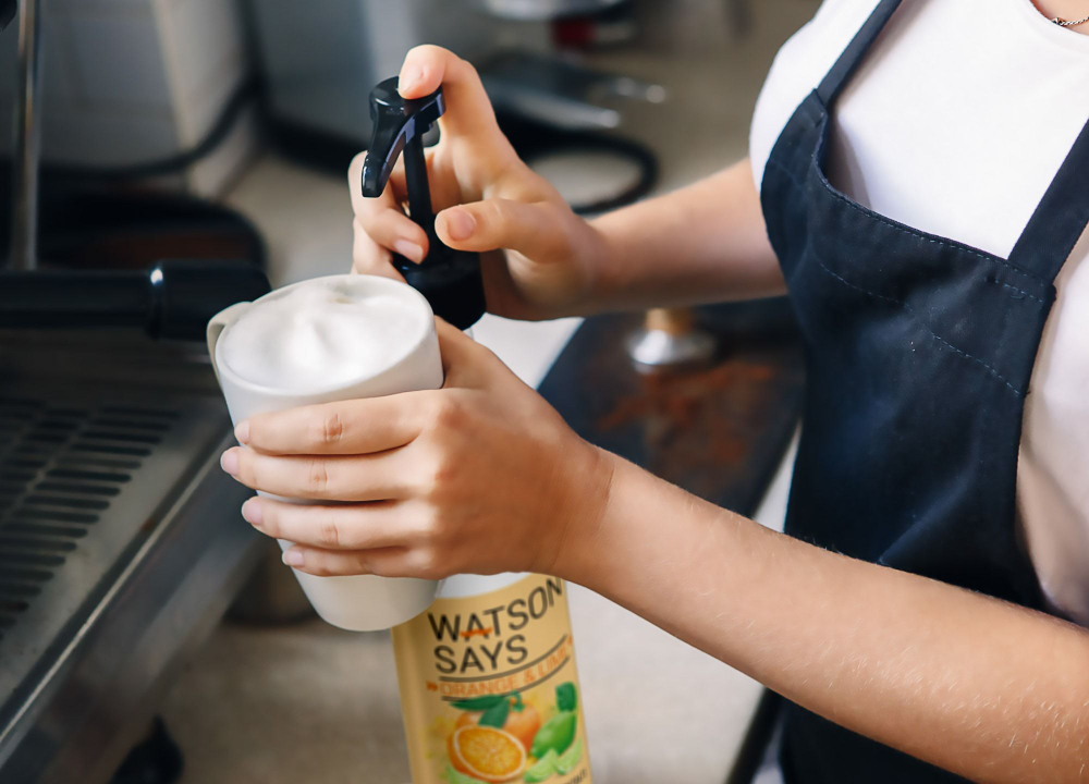 Основа (концентрат) для напитка WATSON SAYS Манго - Маракуйя 1кг, для пуншей, чаёв, лимонадов, коктейлей