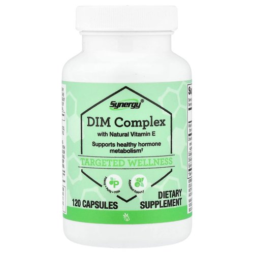 Vitacost, Synergy®, комплекс DIM с натуральным витамином E, 120 капсул