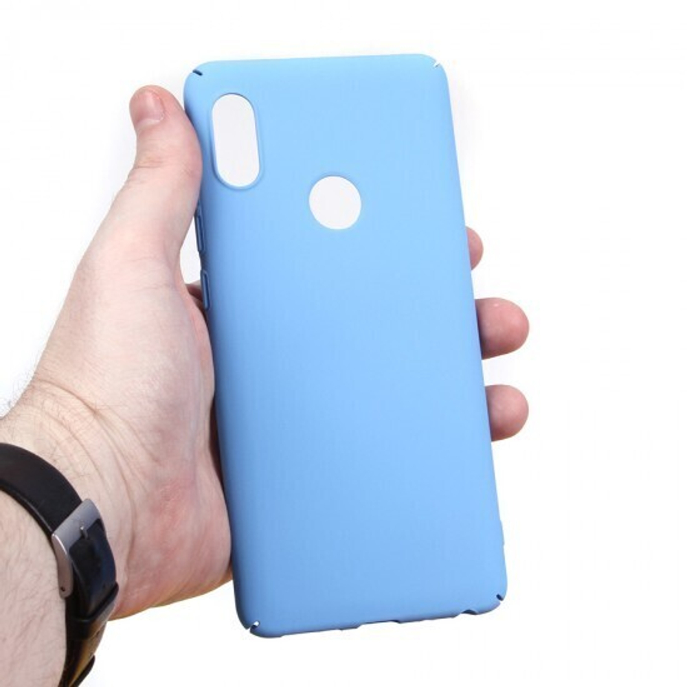 Панель матовая Soft Touch для Xiaomi Redmi Note 5/5 Pro, 010659 Голубой