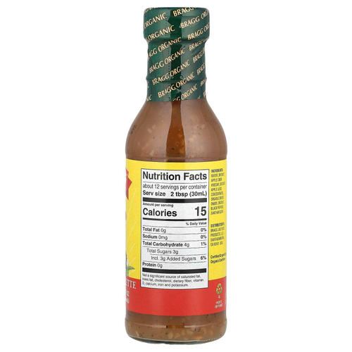 Bragg, Органическая заправка и маринад с яблочным уксусом, 354 мл (12 жидк. унц.)