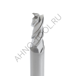 Фреза твердосплавная 6мм (L=50, l=18, хв=6) Z3 45° по алюминию и цвет.металлам BRAL-3E-D6.0 AHNO