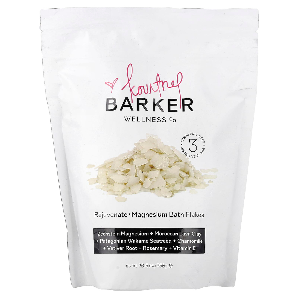 Barker Wellness Co, Rejuvenate, хлопья для ванн с магнием, 750 г (26,5 унции)