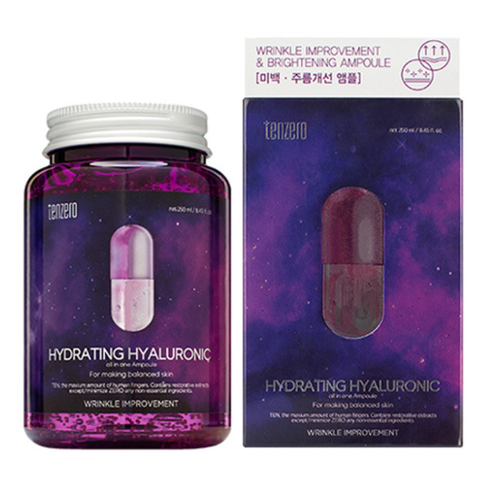 Ампульная сыворотка с гиалуроновой кислотой Tenzero Hydrating Hyaluronic All In One Ampoule 250мл