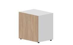 Шкаф 80х60х80см для документов/оргтехники (2 двери, 1 полка, ручки - алюминий)