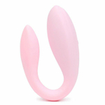 Нежно-розовый вибратор для пар с пультом ДУ (Цвет: нежно-розовый)