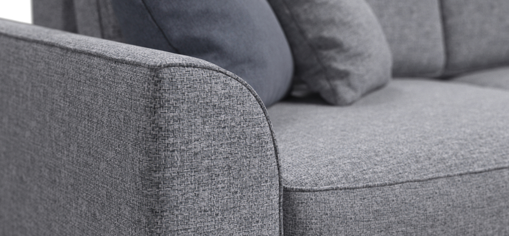 Диван Кинг Макс Рогожка Венто серый