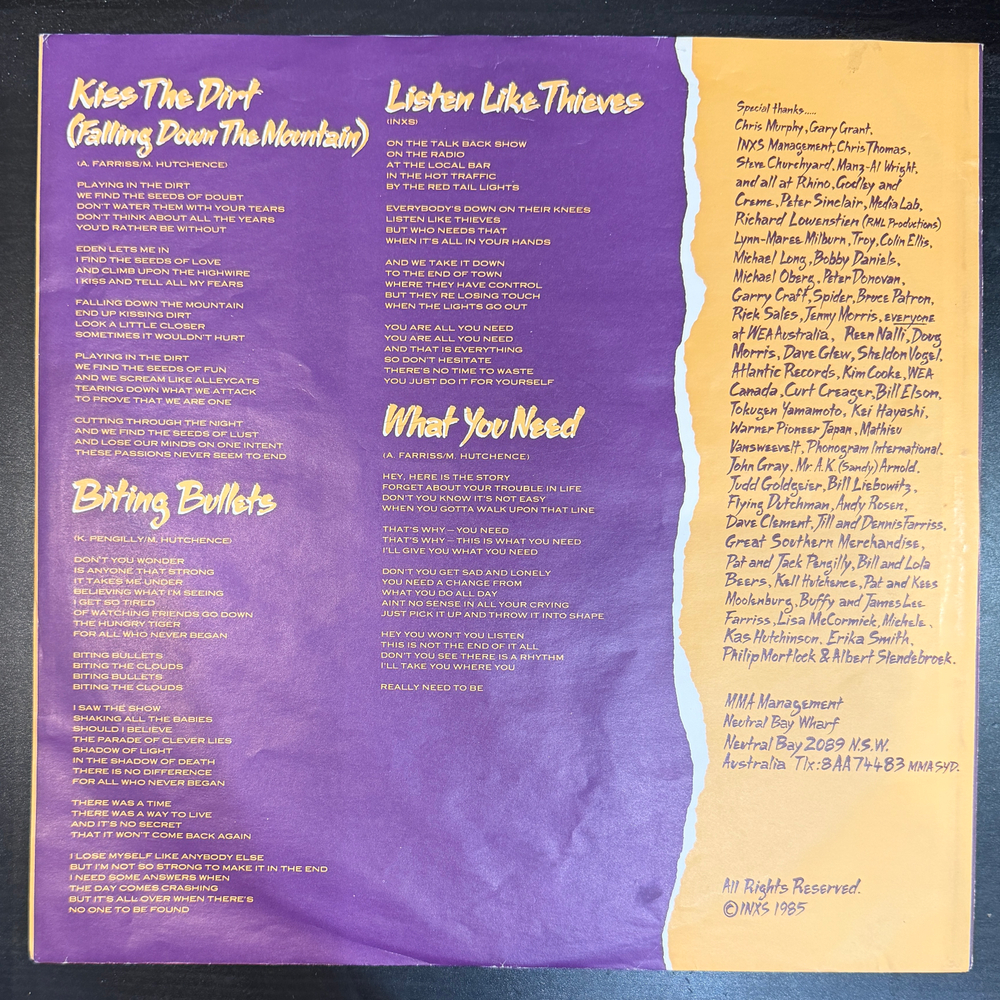 Виниловая пластинка INXS - Listen Like Thieves LP