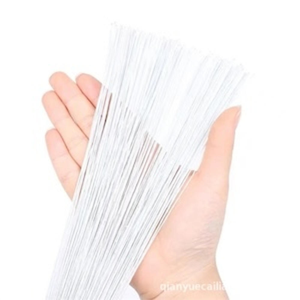 Проволока флористическая китайская №20 в белой тейп-ленте (0,9 * 36 см; 50 штук) /Проволока для рукоделия и творчества