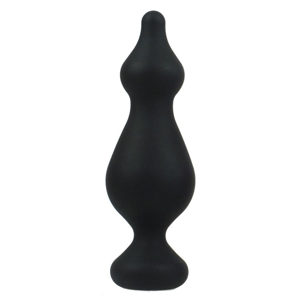 Черная анальная втулка Amuse L - 13,8 см.