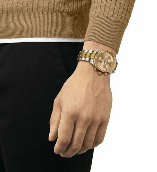 Мужские швейцарские часы Tissot T116.617.22.021.00 с хронографом на руке