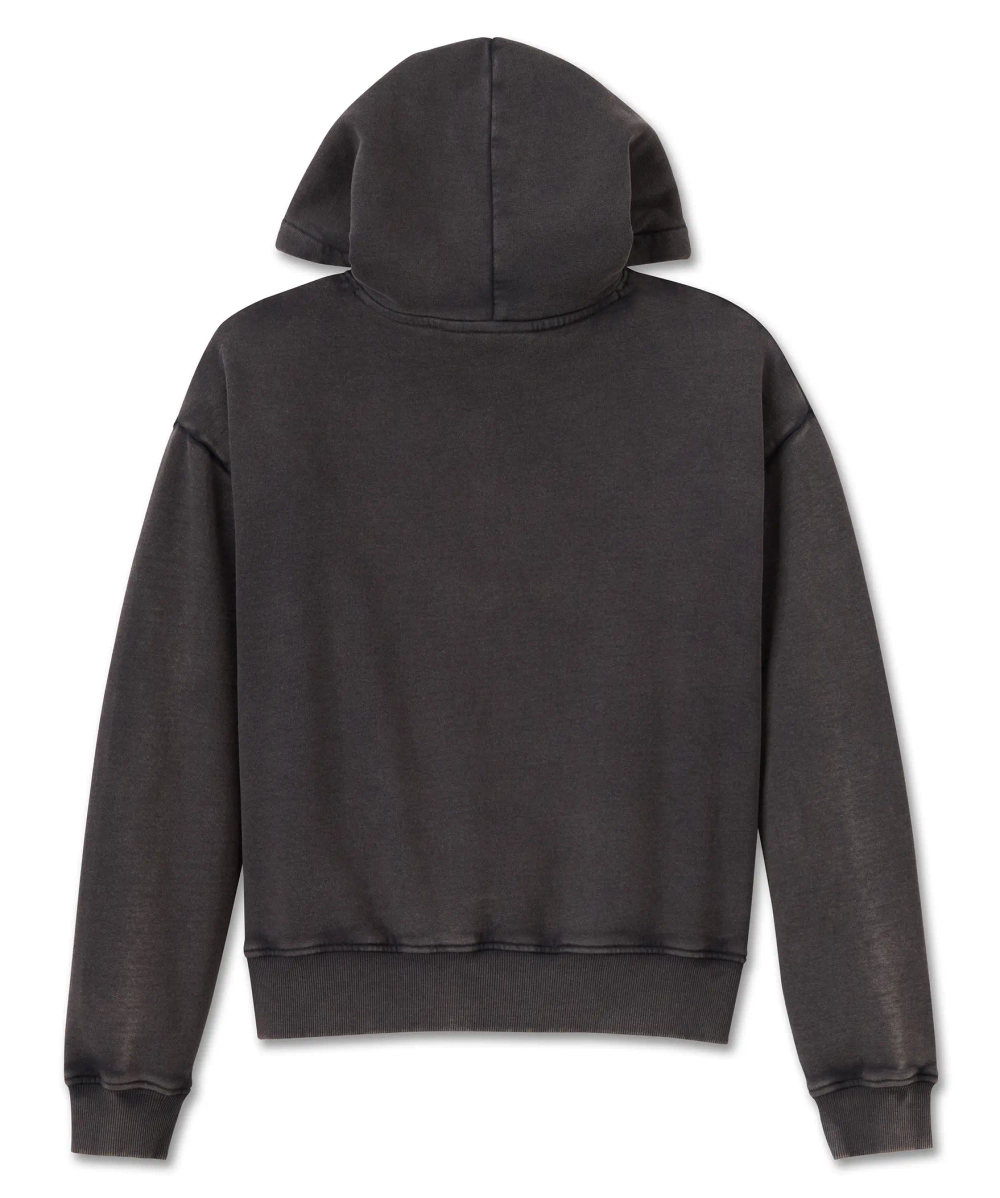 Толствка Women´s Hoodie Oversized Washed Bar & Shield Black Harley-Davidson