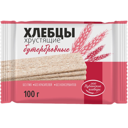 Хлебцы Бутербродные Кубанские 100 гр