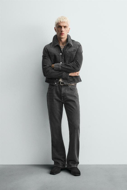 ZARA ДЖИНСЫ БУТКЭТ - LIMITED EDITION, ЧЕРНЫЙ