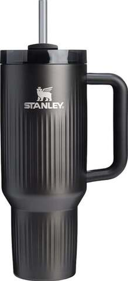 Термокружка stanley, quencher h2.0 flowstate, нержавеющая сталь, чёрная · арт. fabr 10-21041-0079