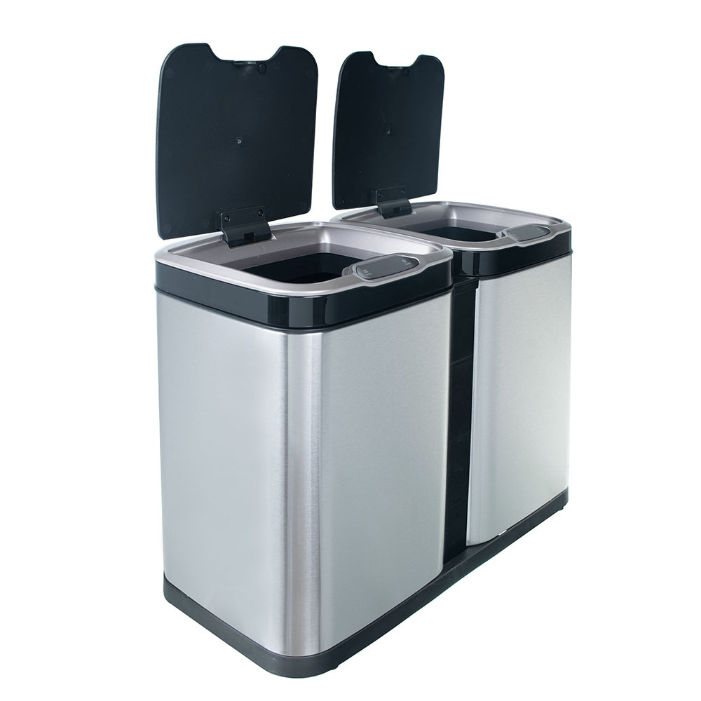 Ведро для раздельного сбора мусора, сенсорное, 2 отсека, Foodatlas  JAH-8521, 26л (13+13)