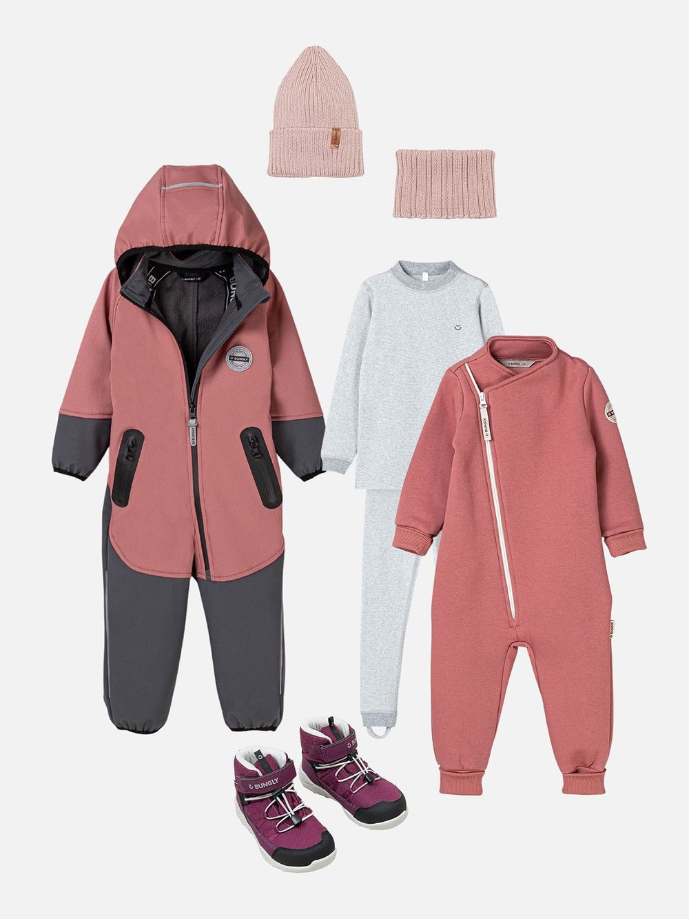 Комбинезон Softshell демисезонный "Пепельная роза"