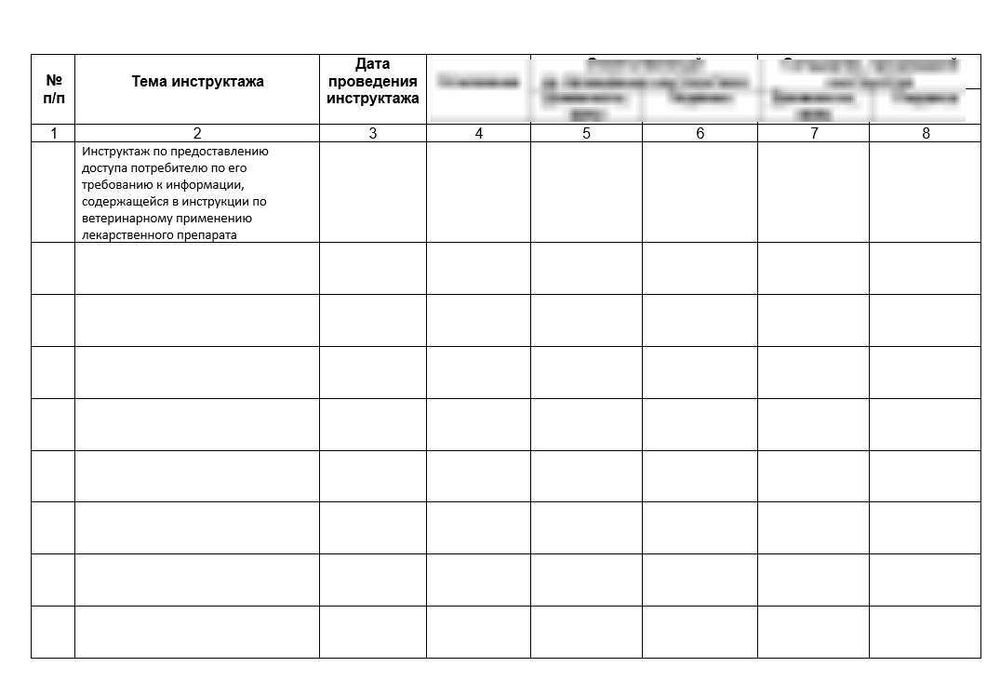 Сборник Журналов для ветеринарной аптеки