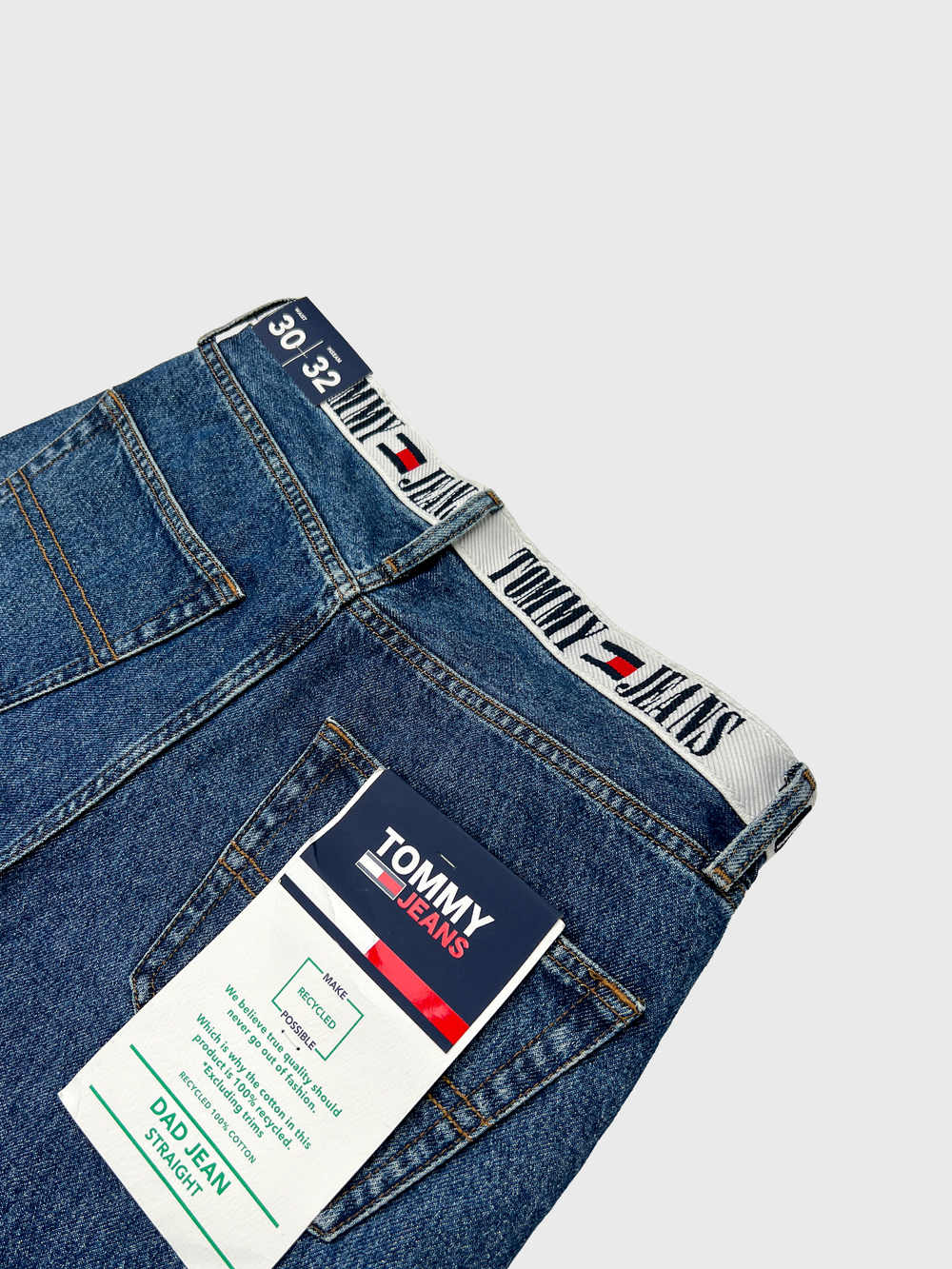 Джинсы Tommy Jeans Mid Rise Relaxed Tapered Fit Denim Medium