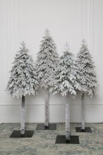 Заснеженная ель на ножке «Тароко» (Литая хвоя) 210 см / 2,1 м