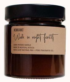 WALK IN NIGHT FOREST свеча в янтарной банке, Nomkamo