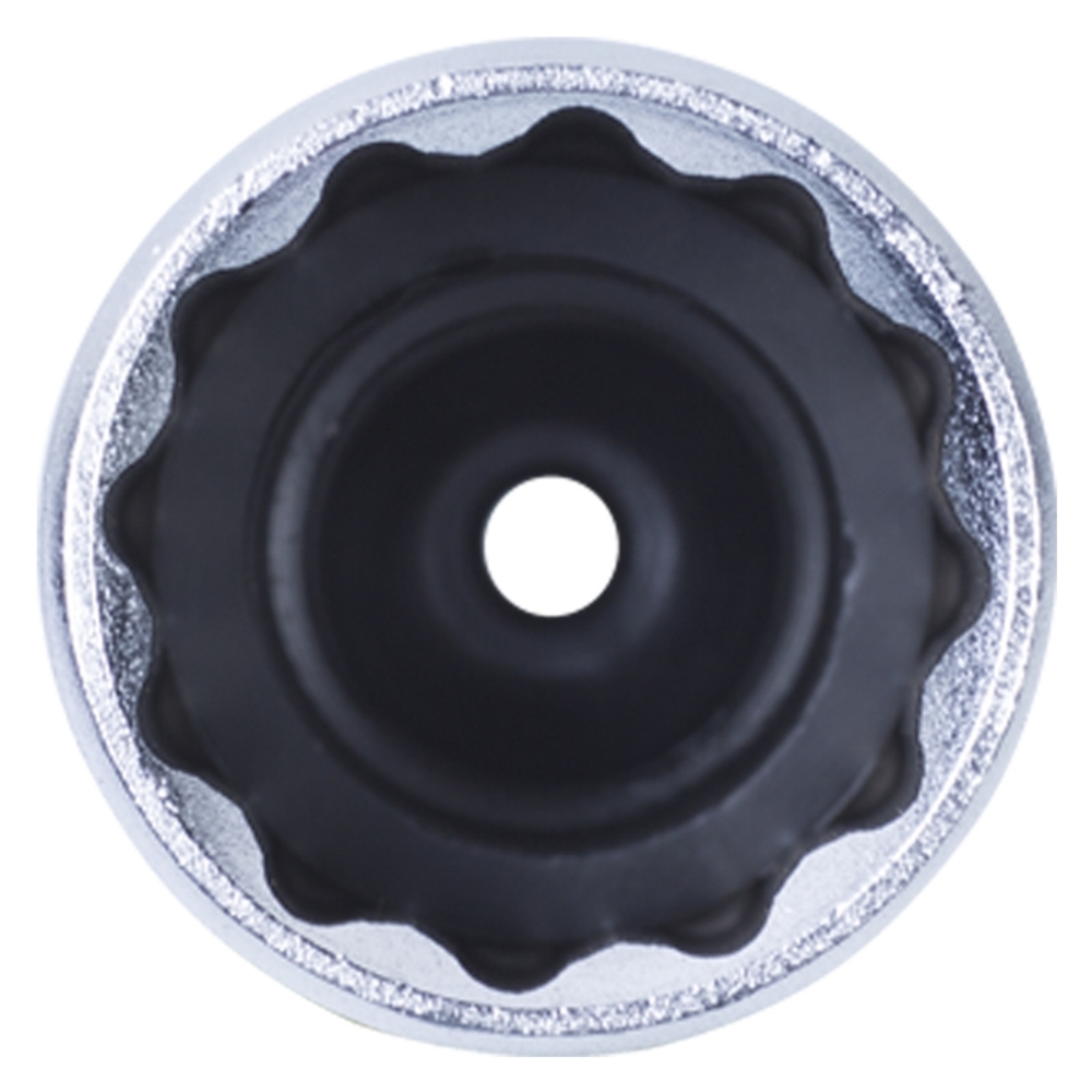 Головка свечная двенадцатигранная 1/2&quot;, 16 мм, резиновый фиксатор KING TONY 463016R