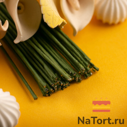 Флористическая проволока зеленая №18 (36 см, 50 шт)