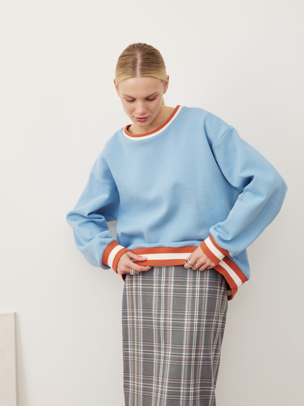 СВИТШОТ ГОЛУБОЙ