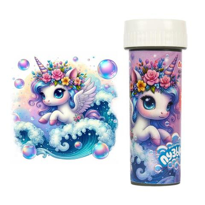 Мыльные пузыри "Единорог с цветами" (Пузырята)