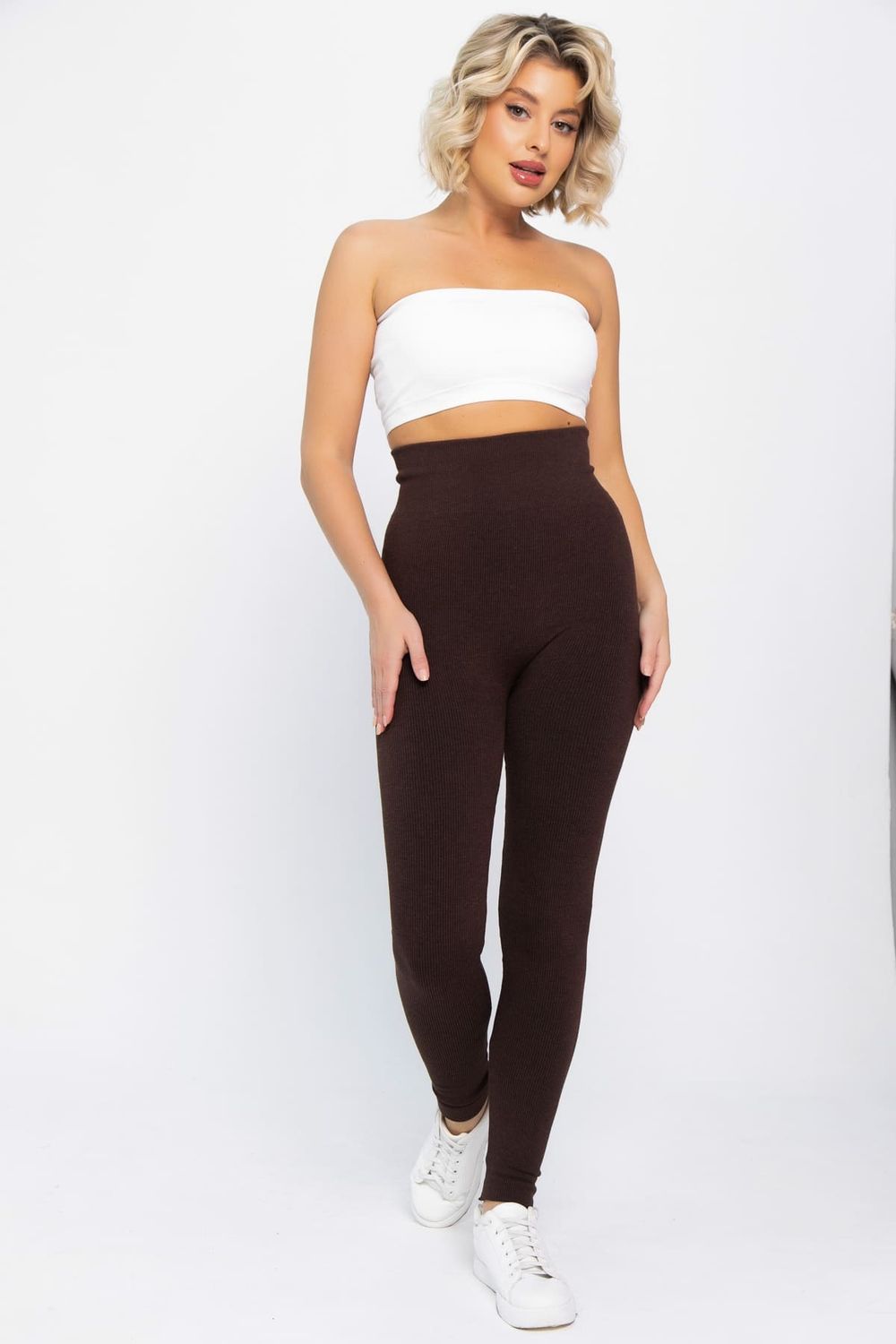 Лосины в рубчик утепленные (шоколад) Б14808-7М LT Collection