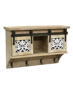 Полка настенная навесная 64*20.5*42 см