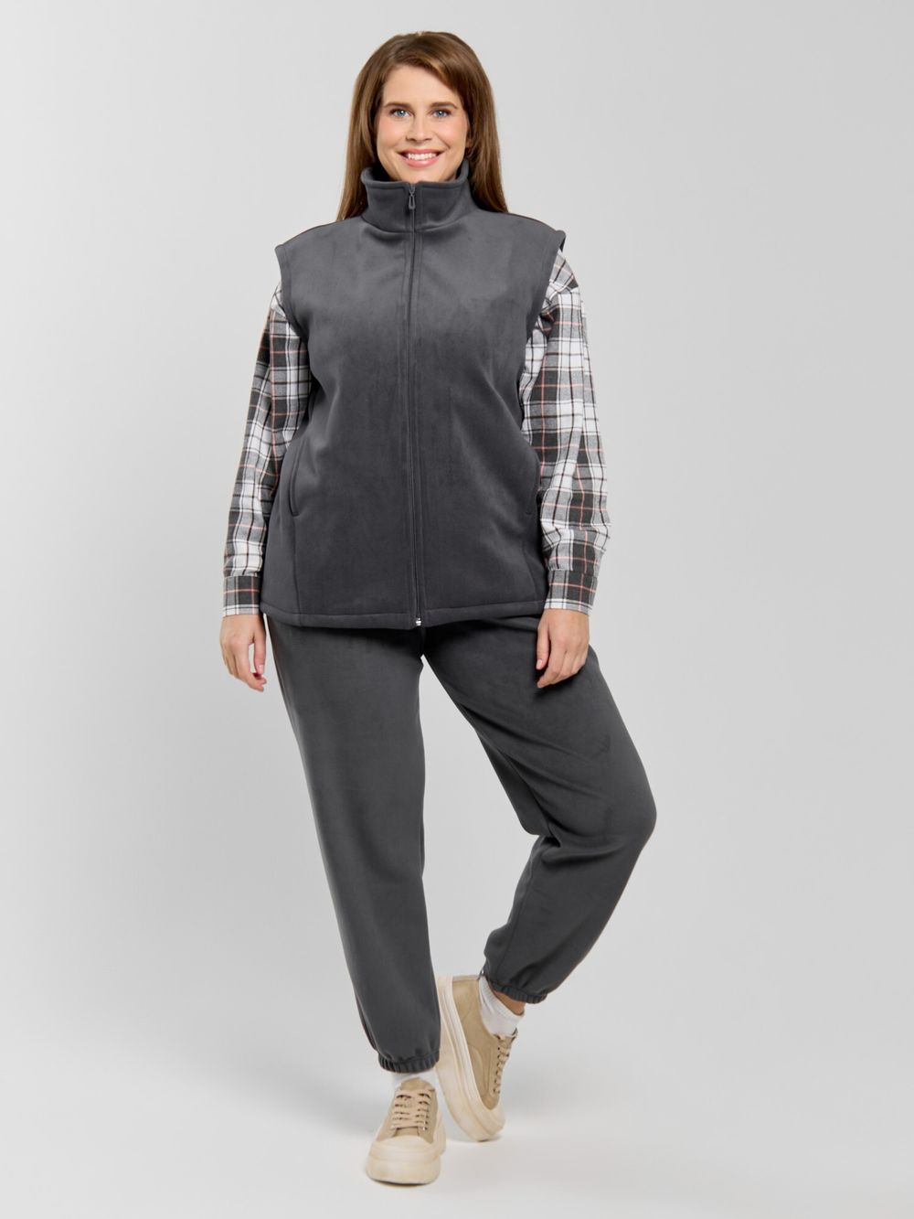 Толстовка (жилетка) Блик-3 Виотекс ГРАФИТОВЫЙ