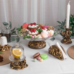 Сувенир Салфетница Орхидея Мильтония Бронза