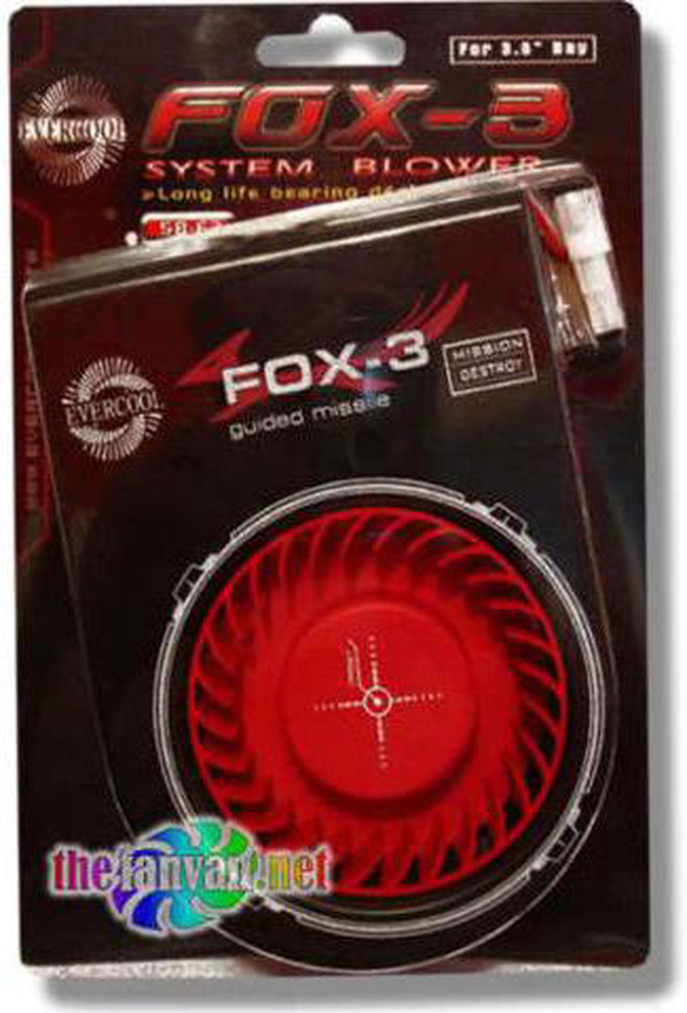 Вентилятор для 3,5" отсека Evercool SB-F3, Fox-3 3-pin 100х148х25 мм 2000 об/мин 26 дБ