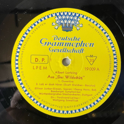 Винтажная виниловая пластинка LP Lortzing Der Wildschutz Опера Лорцинга Браконьер (Германия 1959)