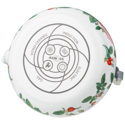 ЧАЙНИК AGNESS ЭМАЛИРОВАННЫЙ СЕРИЯ "ШИПОВНИК", 2,5 Л