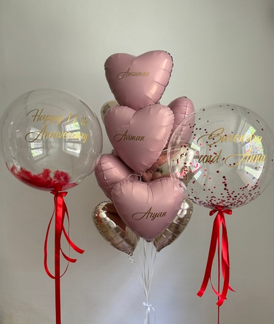 Набор для Девушки 32 прозрачный с сердцами