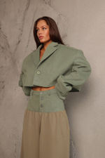 Жакет из денима мини