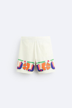 ZARA ПЛАВКИ С ЦВЕТОЧНЫМ ПРИНТОМ, ЭКРЮ