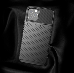 Черный противоударный чехол на iPhone 12 и 12 pro, серия Onyx от Caseport