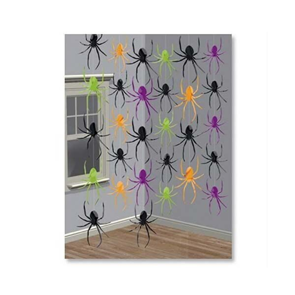 Гирлянда вертик Пауки 2,1м 6шт/A
