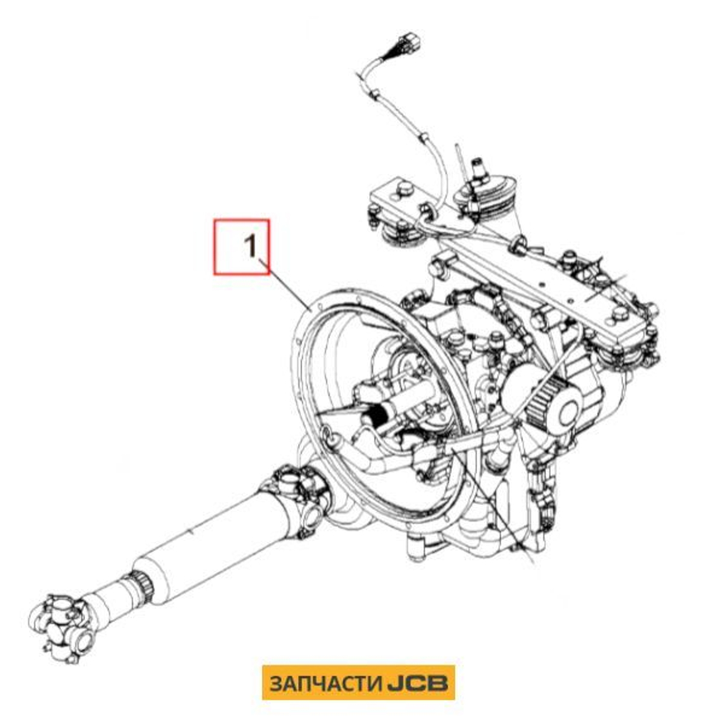 КПП угловой редуктор JCB 441/M5103