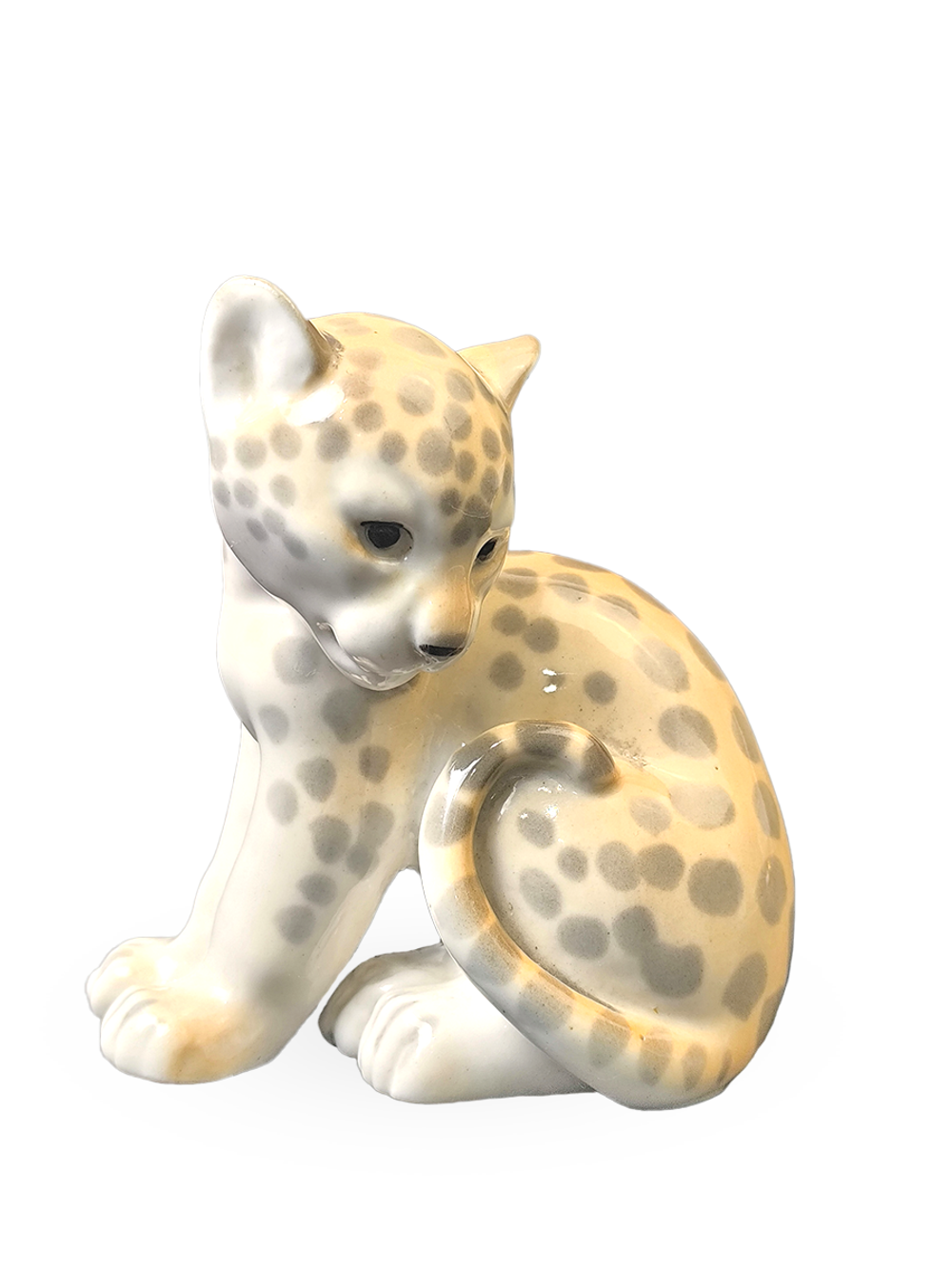 Фарфоровая статуэтка "Маленький леопард" ЛФЗ