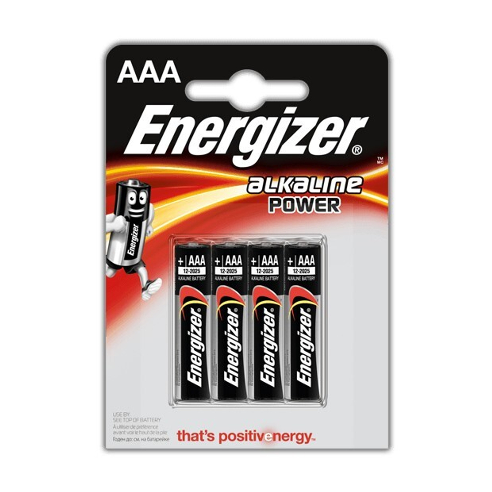 батарейка Energizer Power LR03 AAA BL4 Alkaline