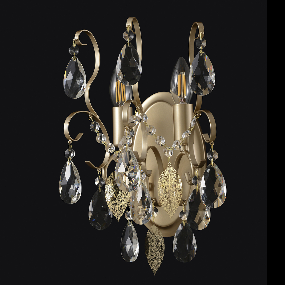 Бра Crystal Lux ESMIRALDA AP2 GOLD