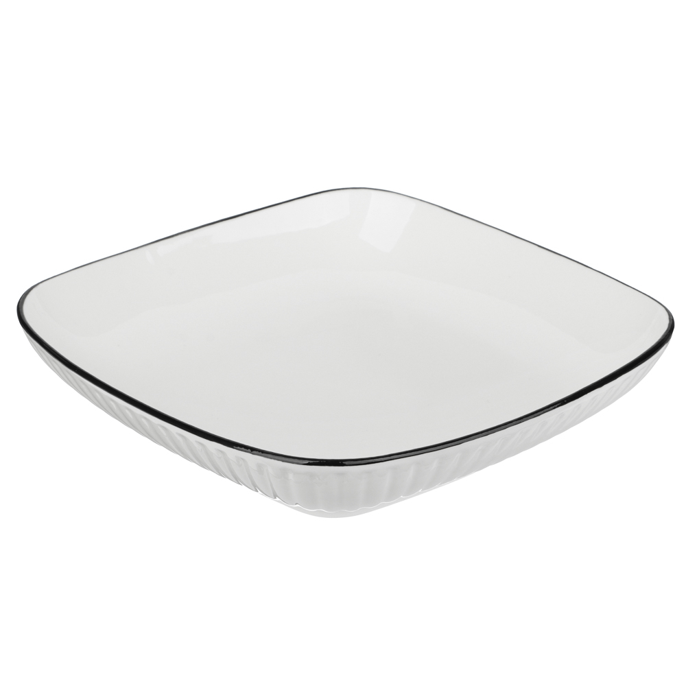 MILLIMI Соло Блюдо квадратное, 700мл, 19,5х4см, фарфор